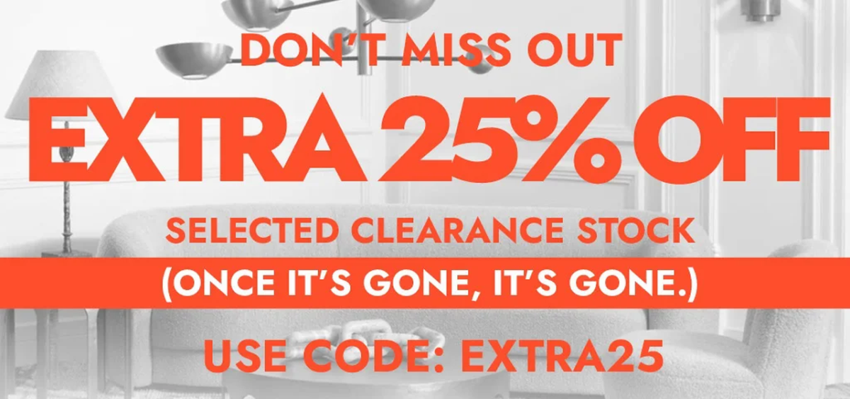 Extra 25% Off