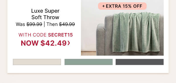 Luxe Super Soft Throw