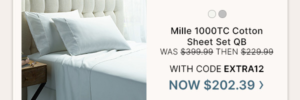 Mille 1000TC Cotton Sheet Set QB