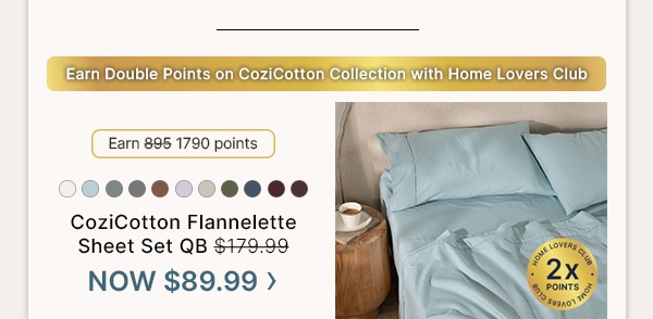 CoziCotton Flannelette Sheet Set QB
