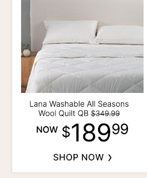 Lana Washable All Seasons Wool Quilt QB - WAS $349.99 | NOW $189.99