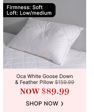 Oca-White-Goose-Down-And-Feather-Pillow-Image