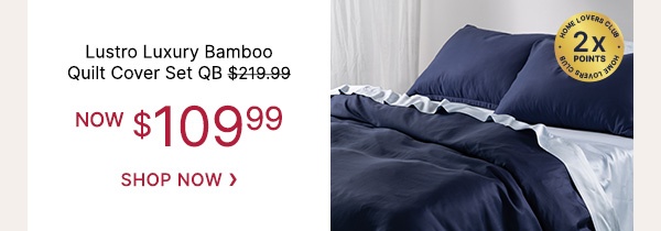 Lustro Luxury Bamboo Quilt Cover Set QB