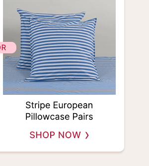 Stripe European Pillowcase Pairs
