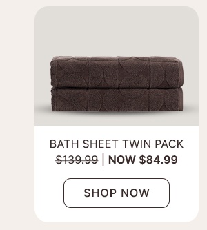 Bath Sheet Twin Pack