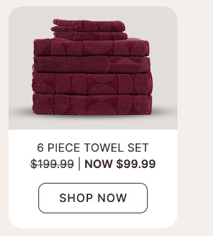 6 Piece Towel Set