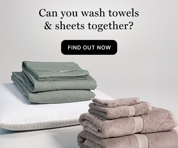 Can you wash towels & sheets together?