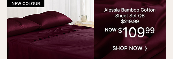 Alessia Bamboo Cotton Sheet Set QB