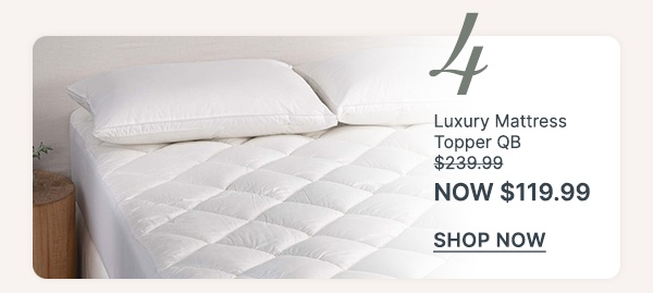 Luxury Mattress Topper QB - WAS $239.99 | NOW $119.99