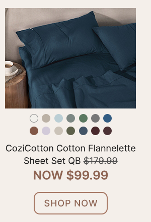 CoziCotton Cotton Flannelette Sheet Set WAS $179.99 | NOW $99.99