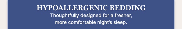 Hypoallergenic Bedding