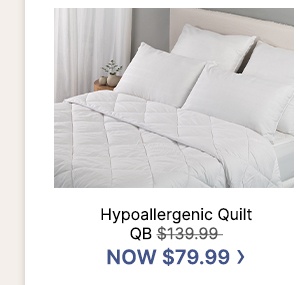 Hypoallergenic Quilt QB WAS $139.99 | NOW $79,99