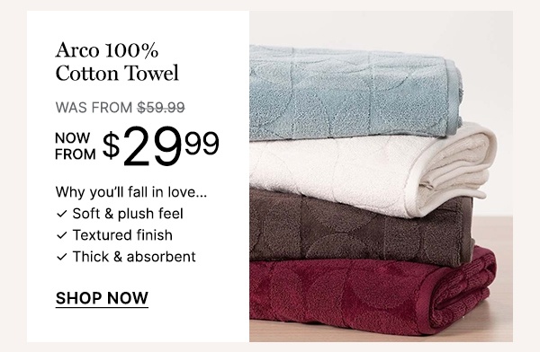 Arco 100% Cotton Towel