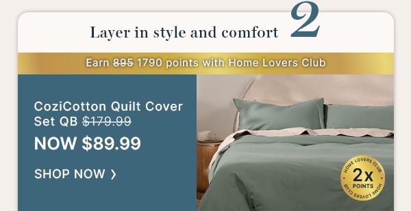 CoziCotton Flannelette Quilt Cover Set QB