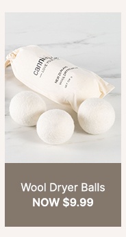 Wool Dryer Balls Now $9.99