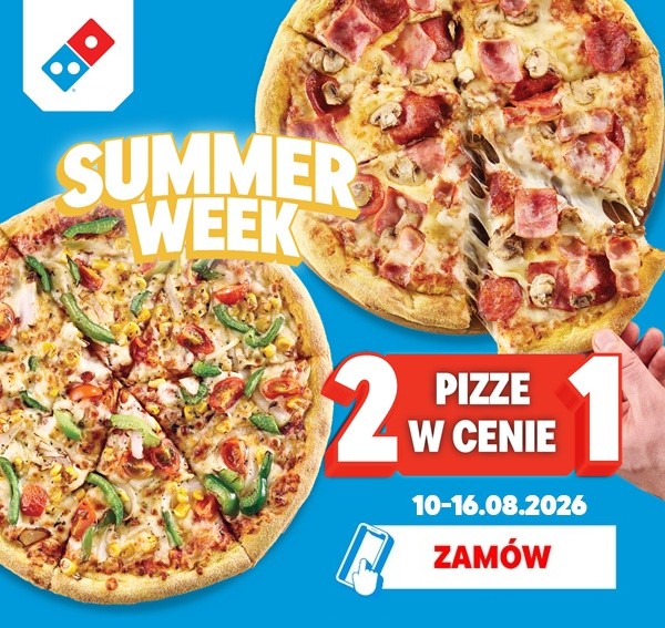 2 pizze w cenie 1 - 10-16.08.2026