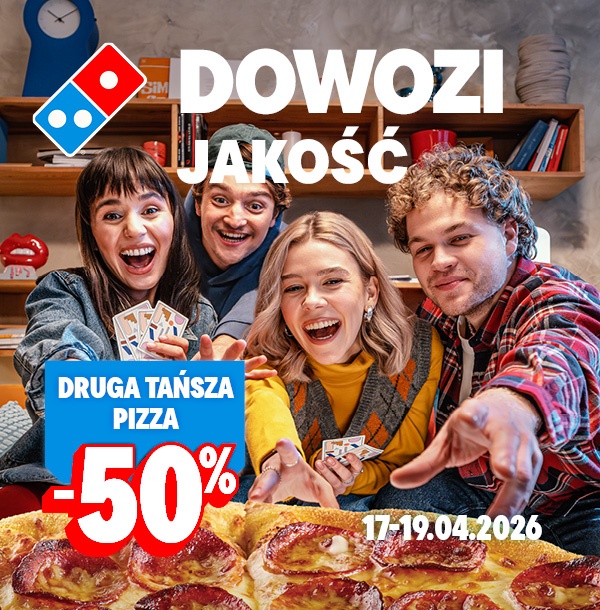 Domino's Pizza Dowozi Promocje: -30% na wszystkie pizze, 06-12.04.2026