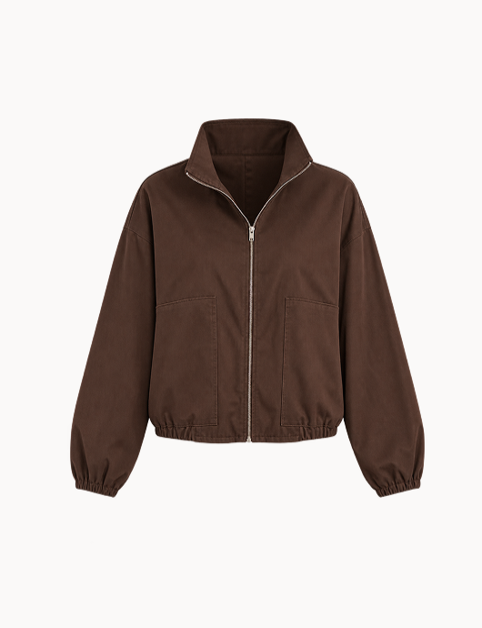 Veste courte satinée