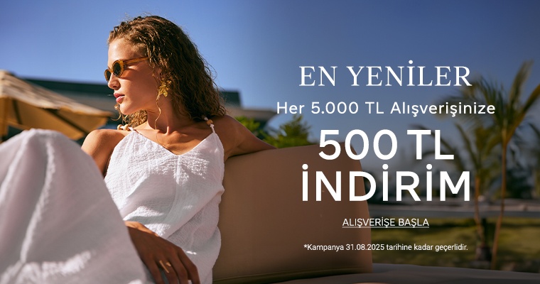 Her 5.000 TL'ye 500 TL İndirim