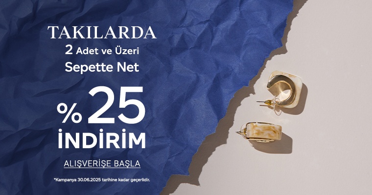Takılarda 2. Ürüne %25 İndirim
