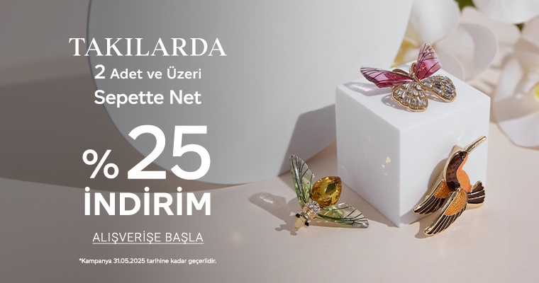 Takılarda 2. Ürüne %25 İndirim