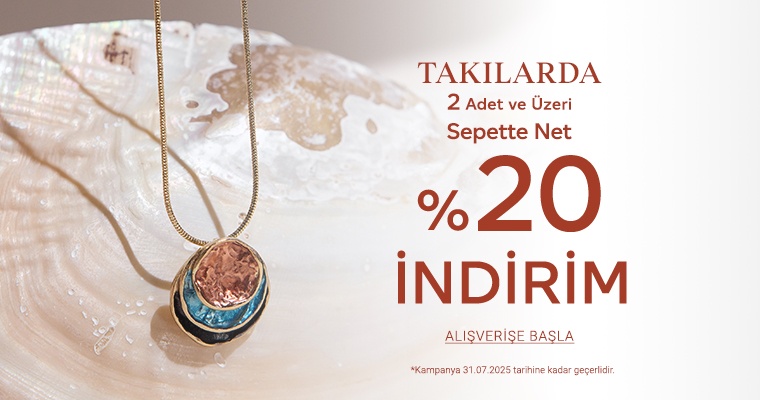 Takılarda 2. Ürüne %25 İndirim