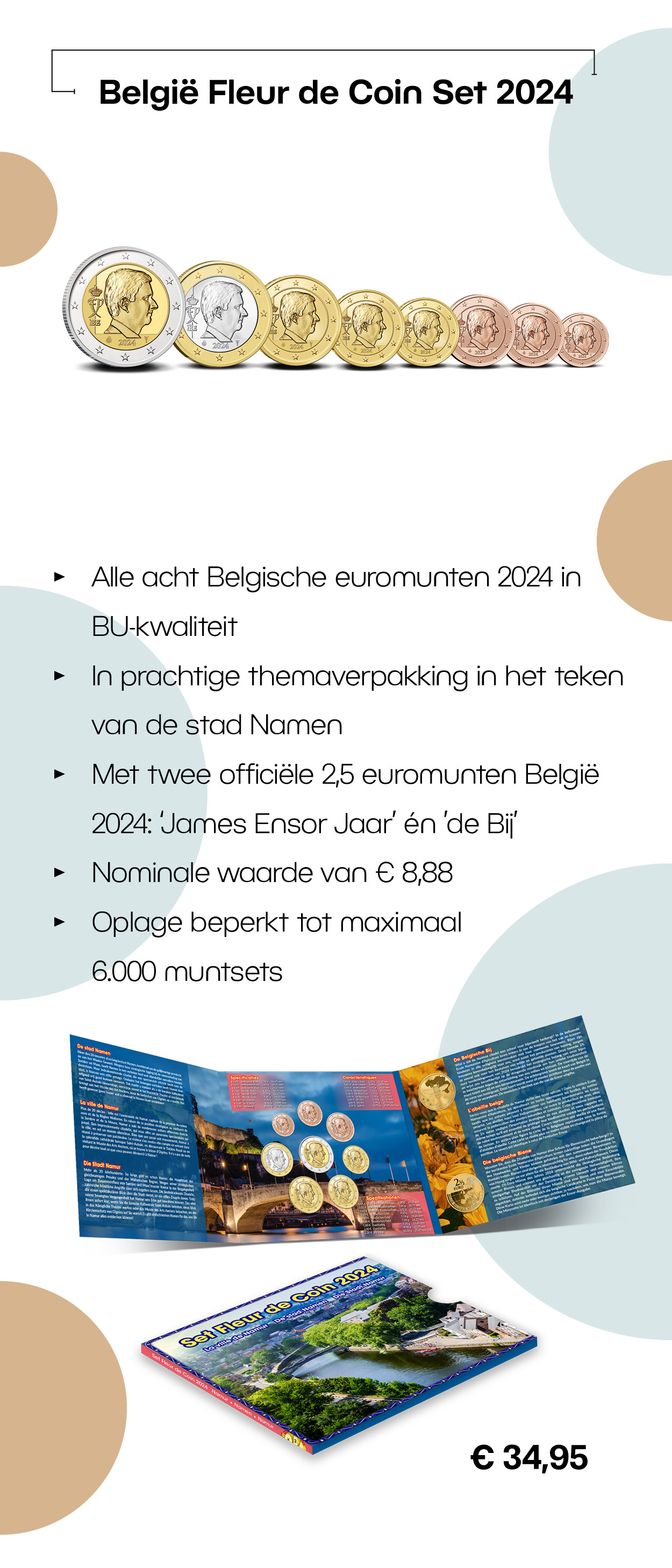 BelgiÃ« Fleur de Coin Set 2024