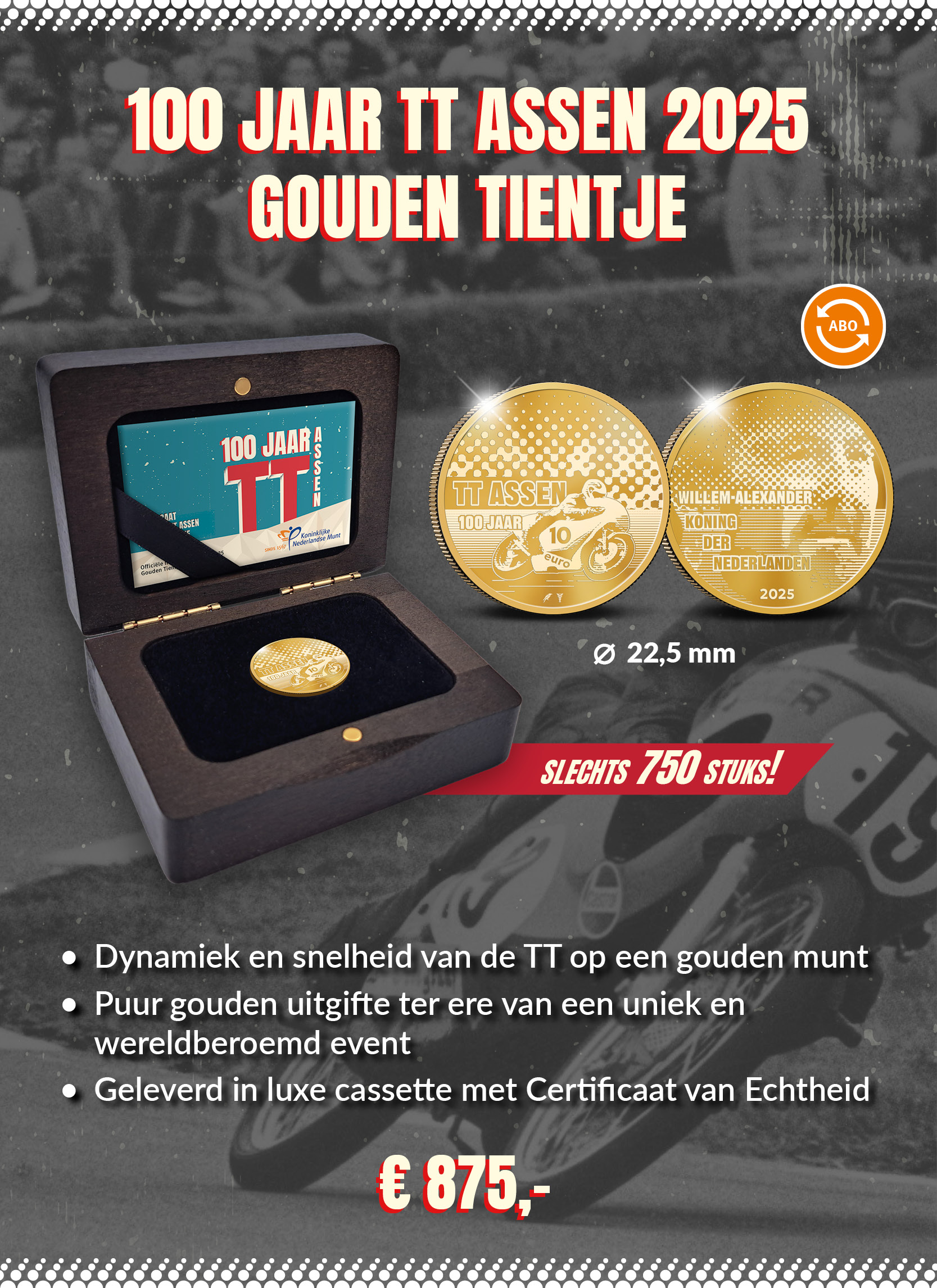 100 jaar TT Assen 2025 Gouden Tientje