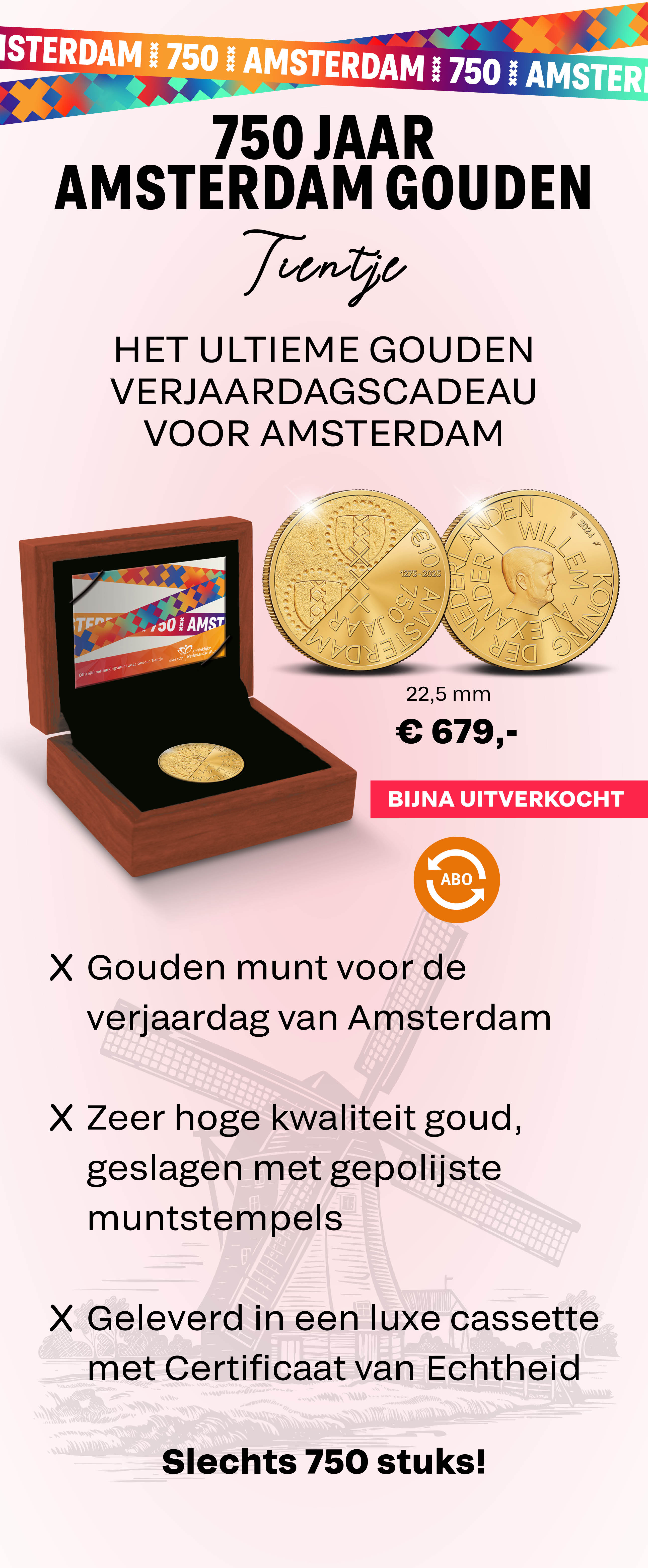 750 jaar Amsterdam Gouden Tientje