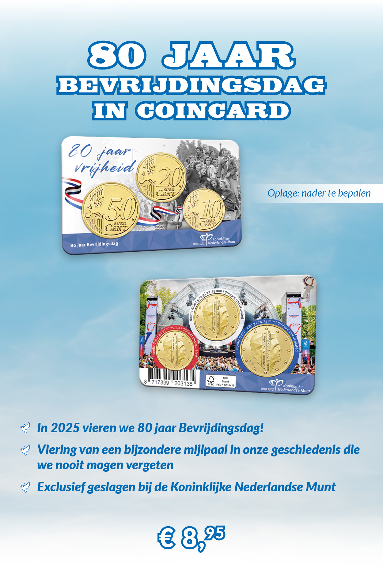 80 jaar Bevrijdingsdag in coincard