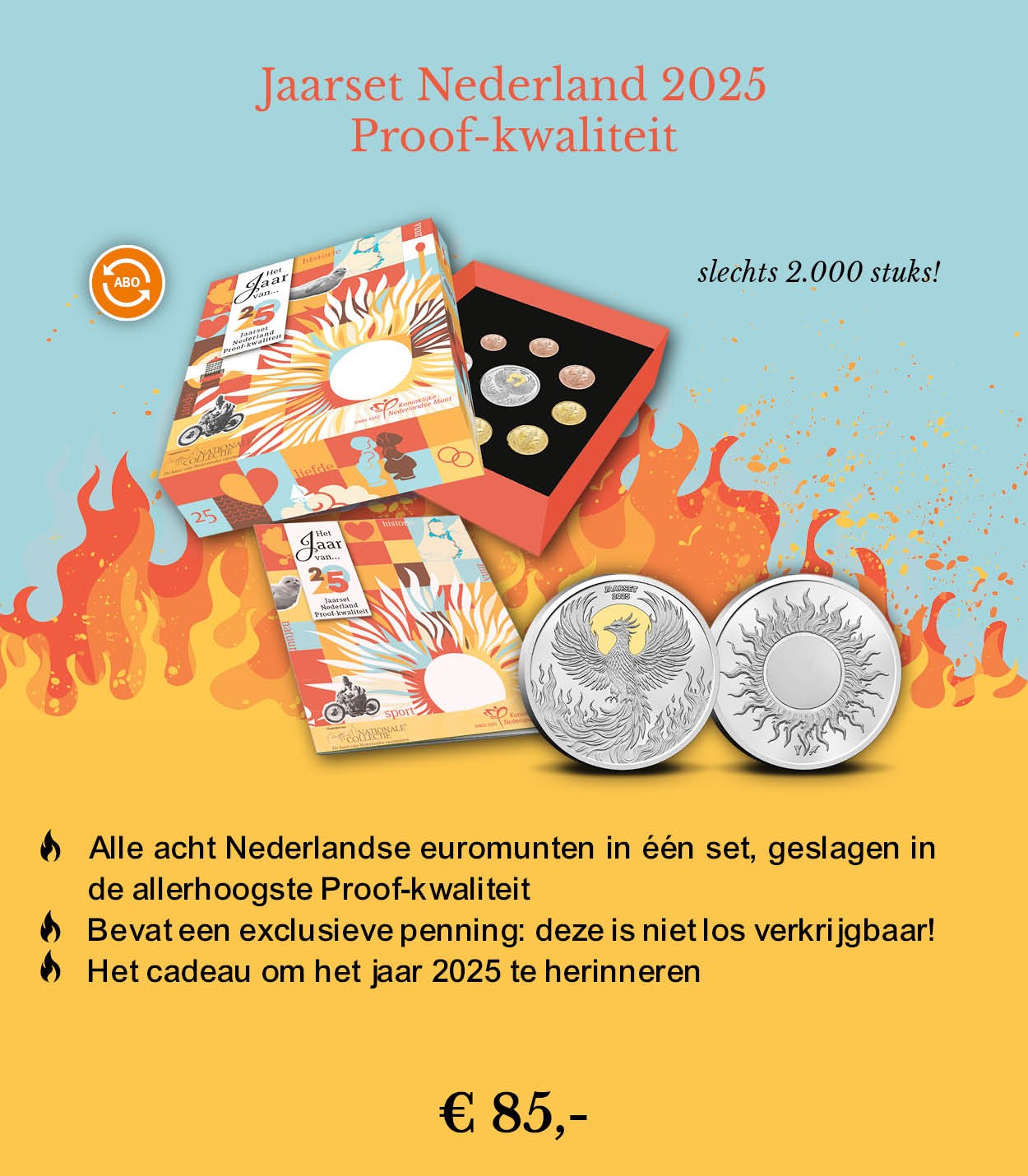 Jaarset Nederland 2025 Proof-kwaliteit