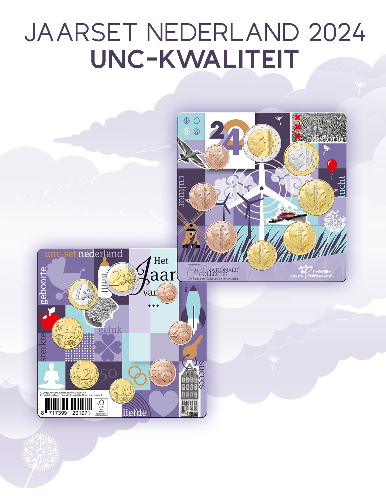 Jaarset Nederland 2024 UNC-kwaliteit