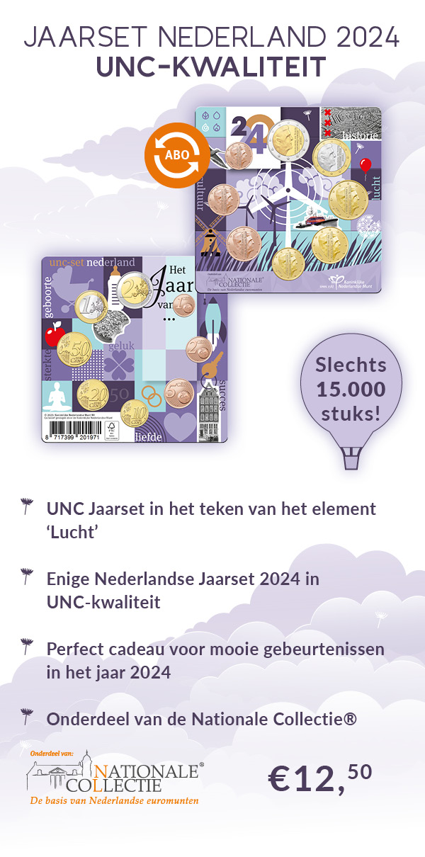 Jaarset Nederland 2024 UNC-kwaliteit