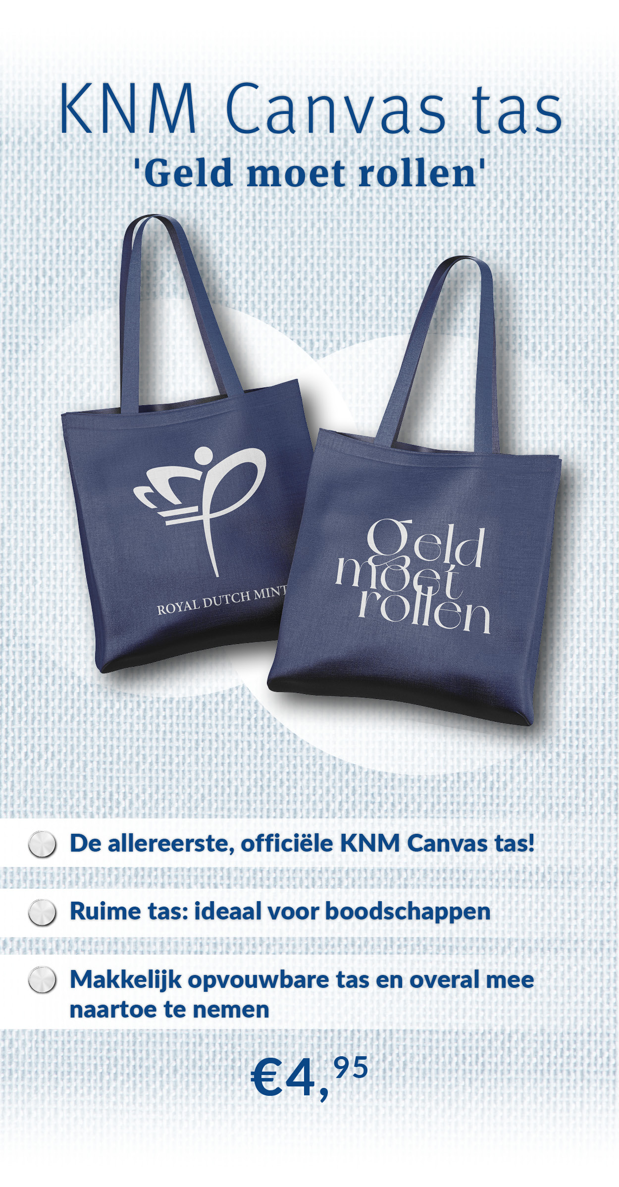 KNM Canvas tas 