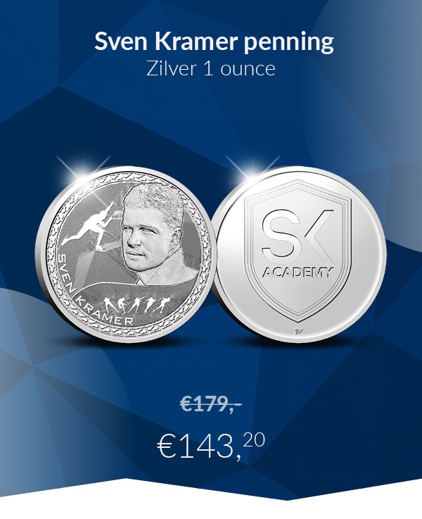 Sven Kramer penning Zilver 1 ounce