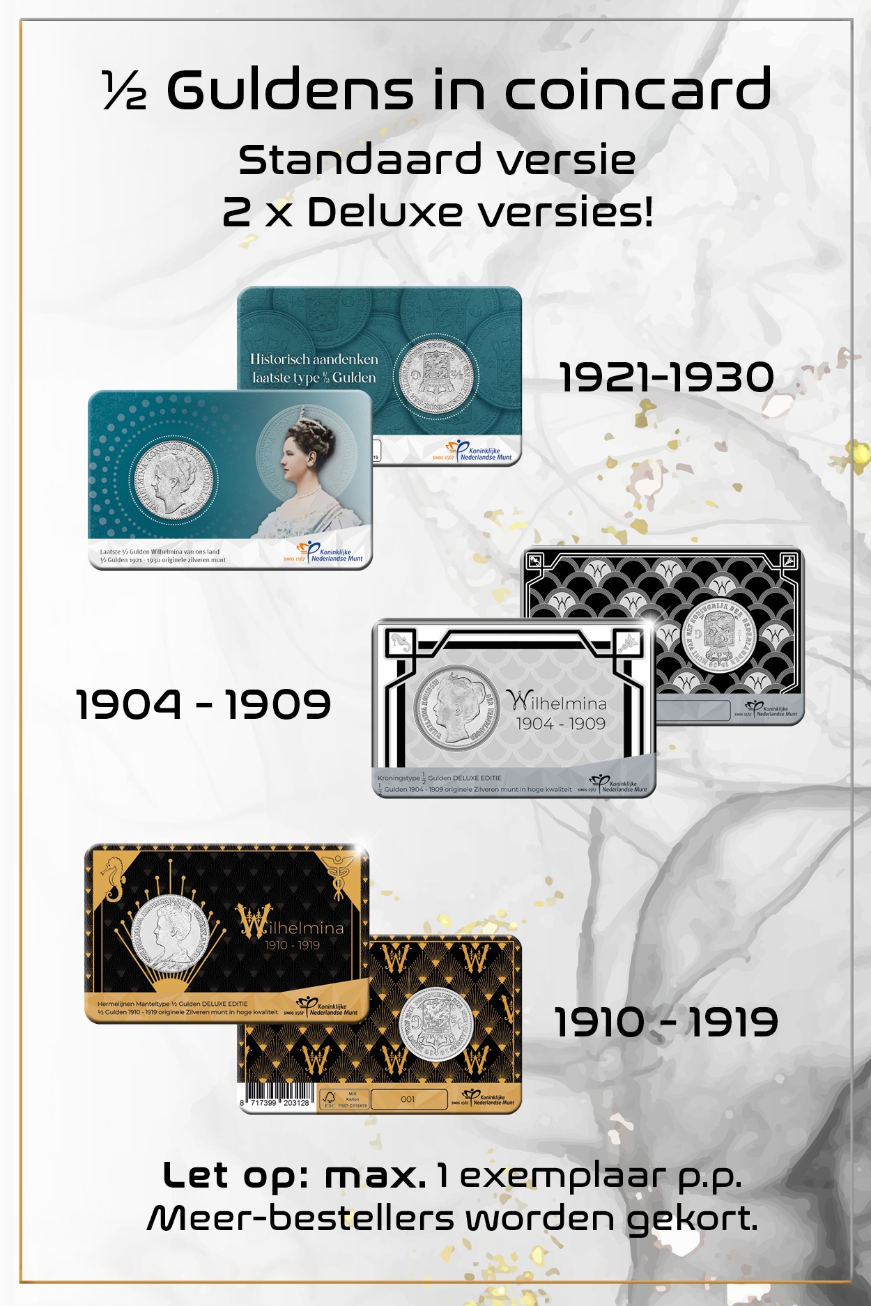 Halve Gulden in coincard