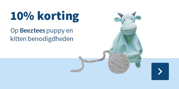 10% korting op alle Beeztees puppy- en kittenbenodigdheden