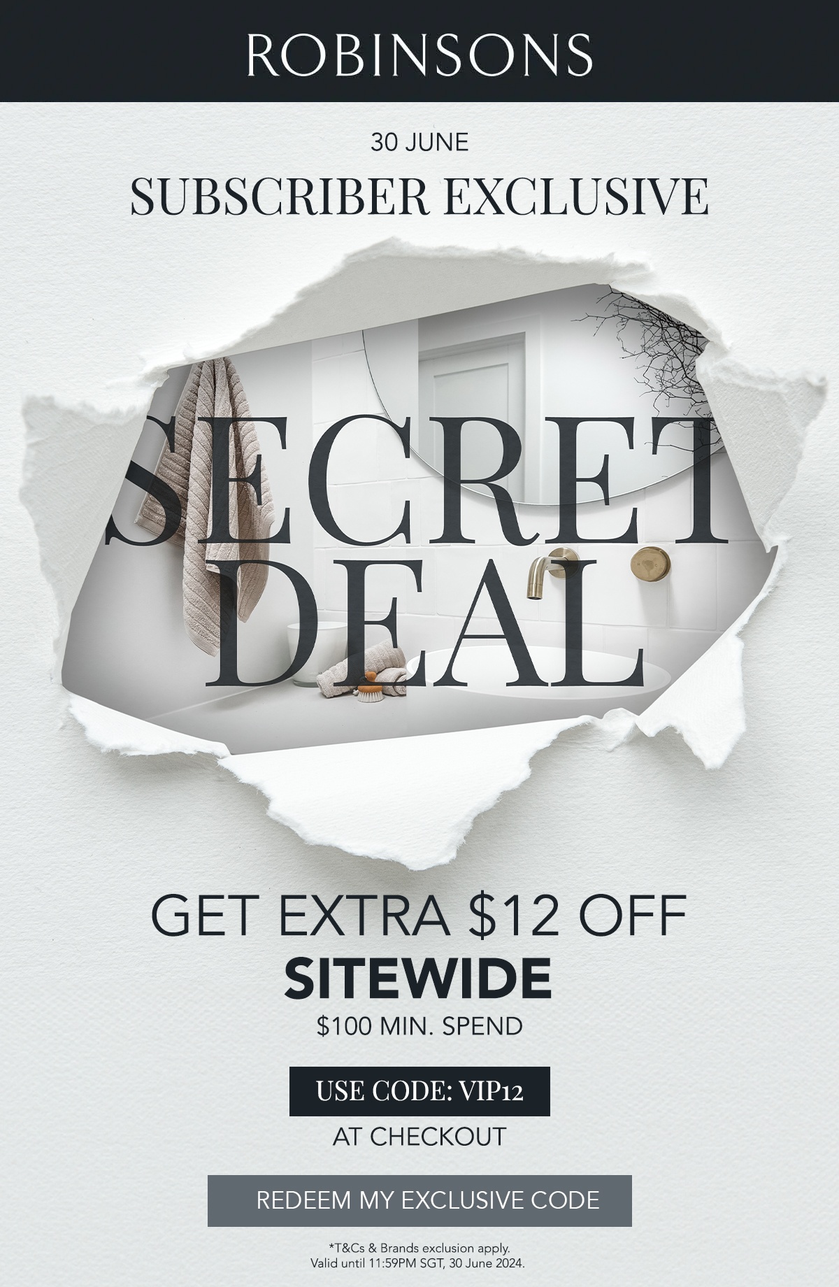 Use VIP12 to reveal the Secret Deal
