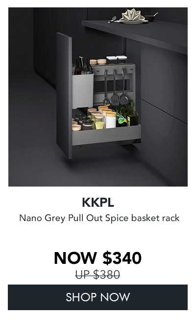 KKPL Nano Grey Pull Out Spice basket rack