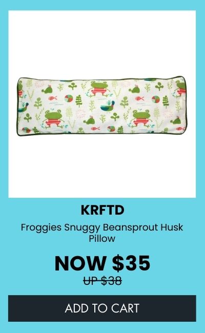 KRFTD Froggies Snuggy Beansprout Husk Pillow
