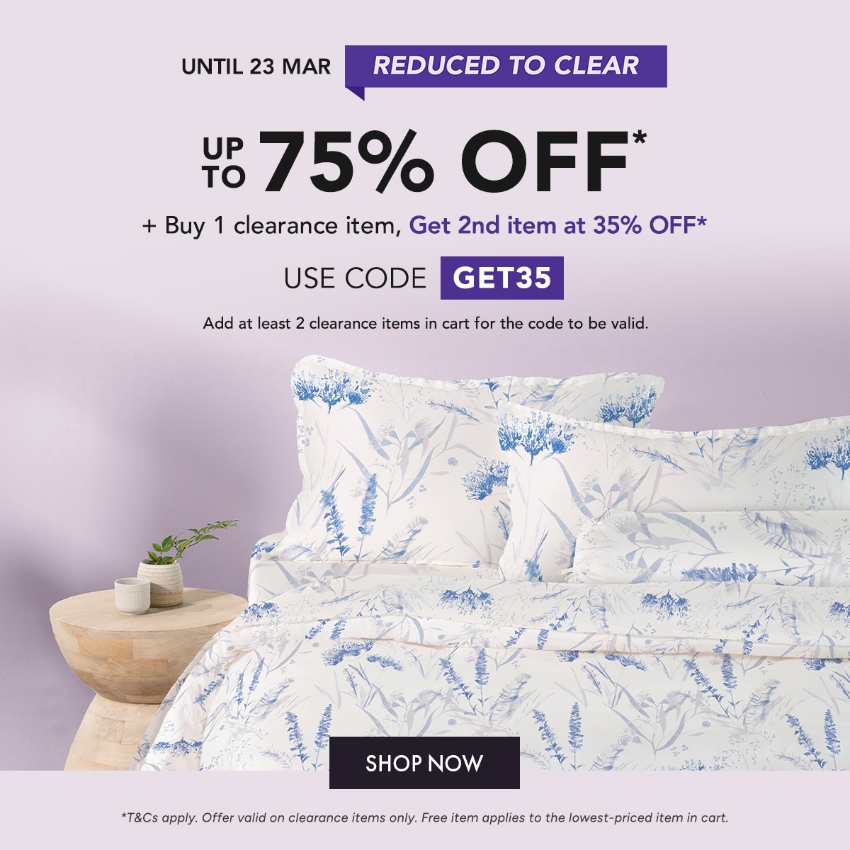 Up to 75% off clearance 