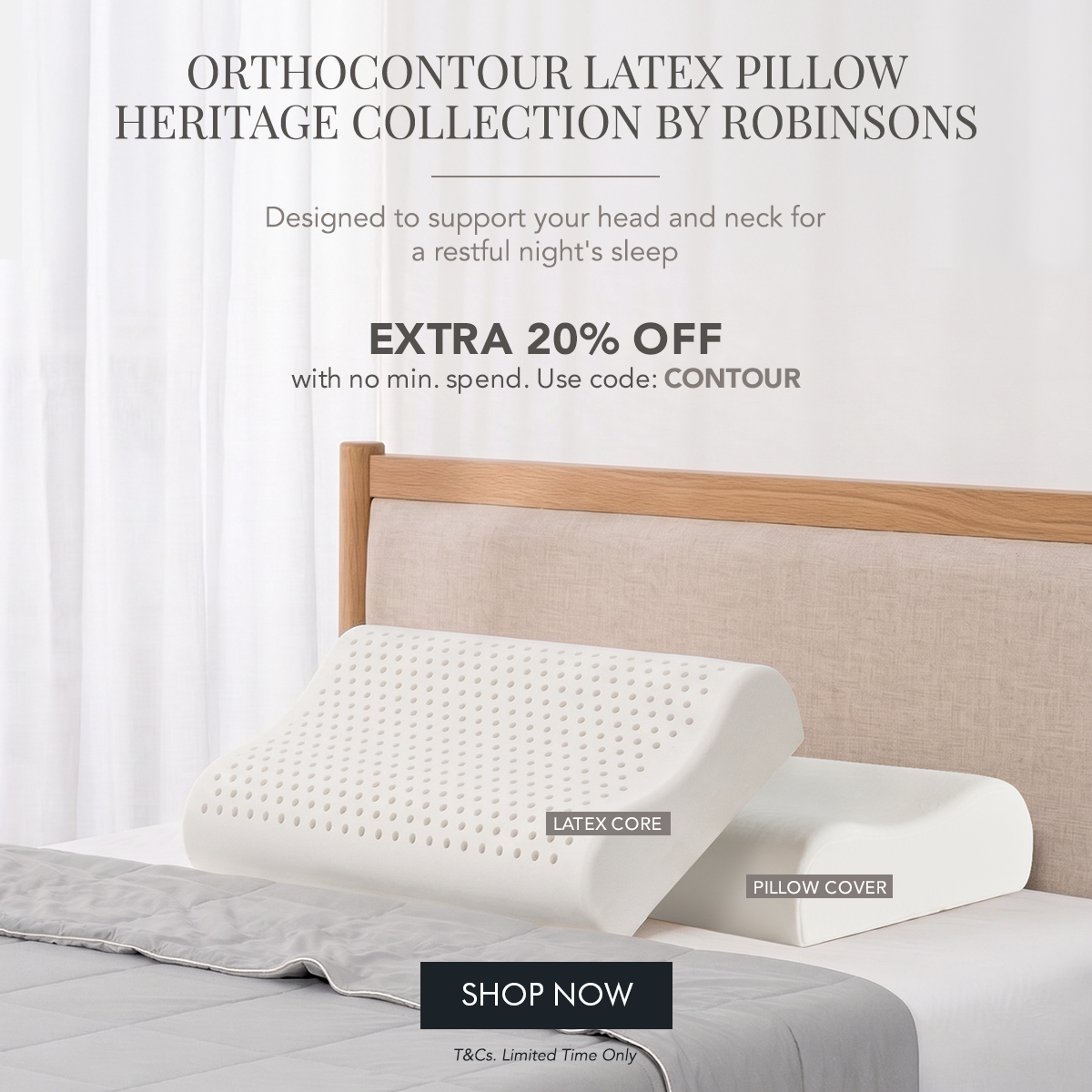 orthocontour latex pillow