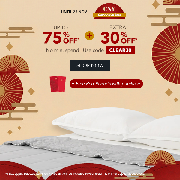 Up to 75% OFF + Extra 30% OFF* with code CLEAR30 Free Red Packets with every purchase