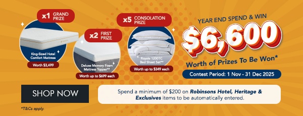 Year end spend & win up to $6,600 worth of prizes 