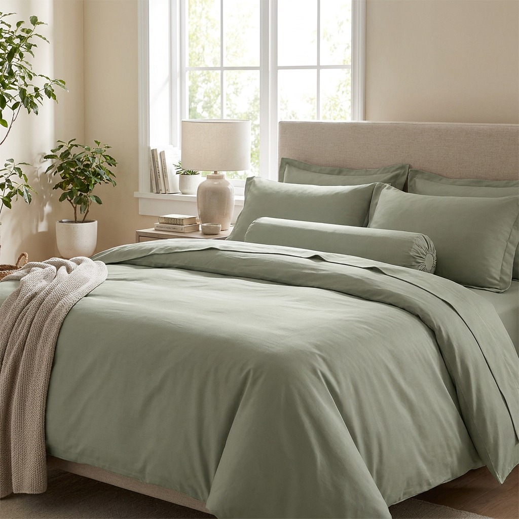 Pure Organic Cotton Bed Sheet Set 