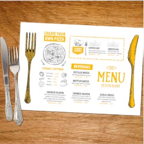 Placemat Menus