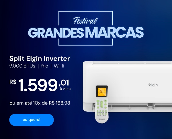  Ar Condicionado Split Elgin Eco Inverter III Wi-Fi 9000 BTUs Frio 220V HJFC09C2WWGCG