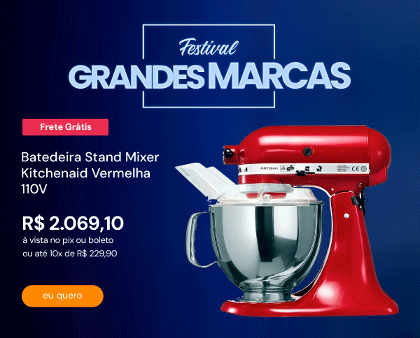 Batedeira Stand Mixer Kitchenaid Vermelha 110V