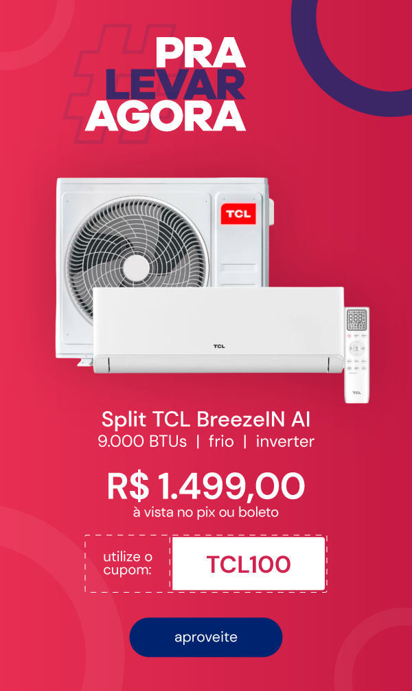 Ar Condicionado Split Inverter TCL BreezeIN AI 9000 BTUs Frio 220V TAC-09CTG3-INV 