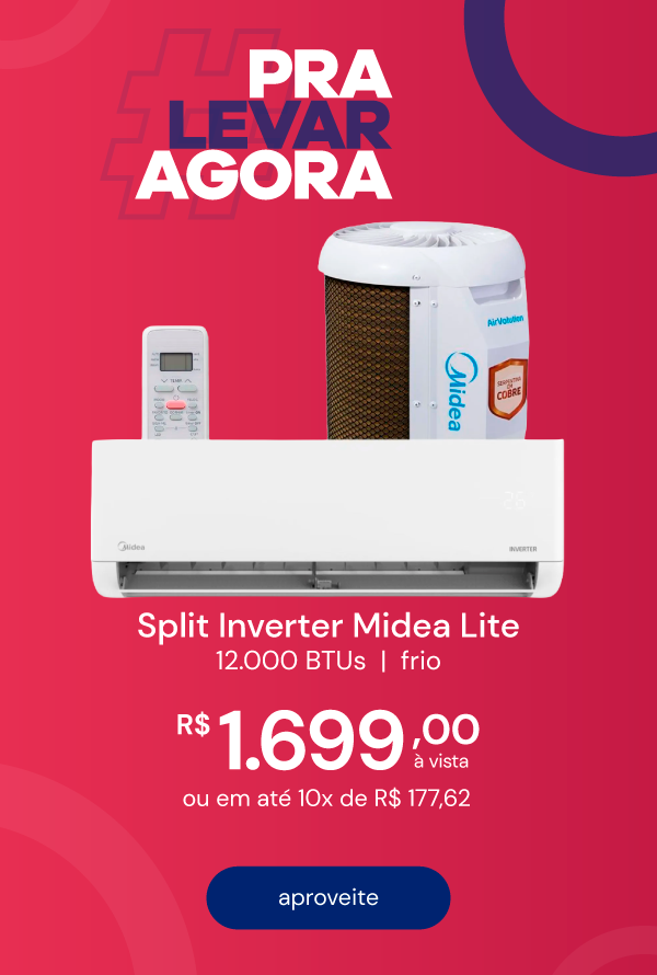 Ar Condicionado Split Inverter Midea Lite 12000 BTUs Frio 220V 38TBVCA12M5